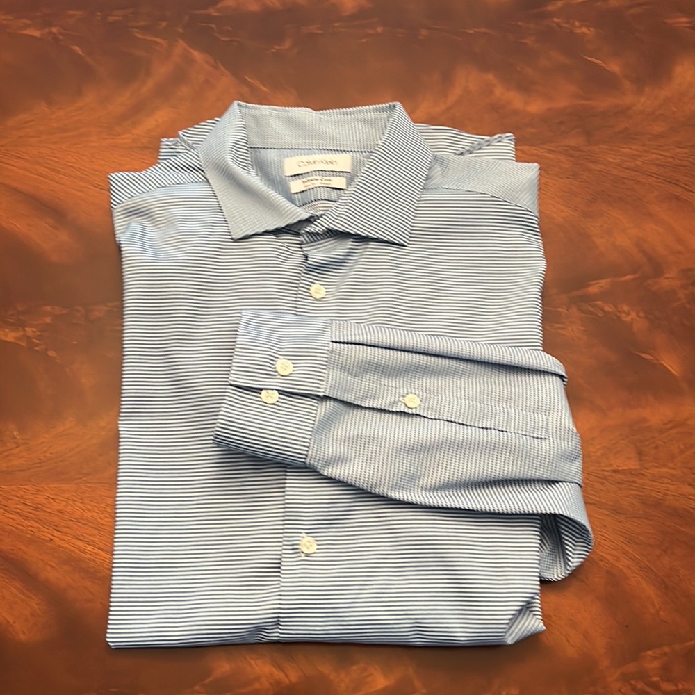 Calvin Klein Infinite Cool Slim Fit Stretch Dress Shirt